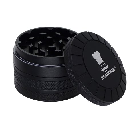 Headchef  S U N  M A C H I N E 62mm 4  Part  Grinder  Black